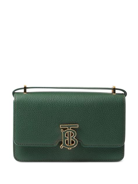 burberry tb leather shoulder bag